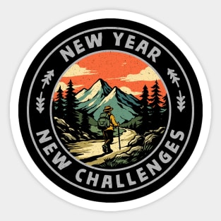 New Year New Challenges Sticker